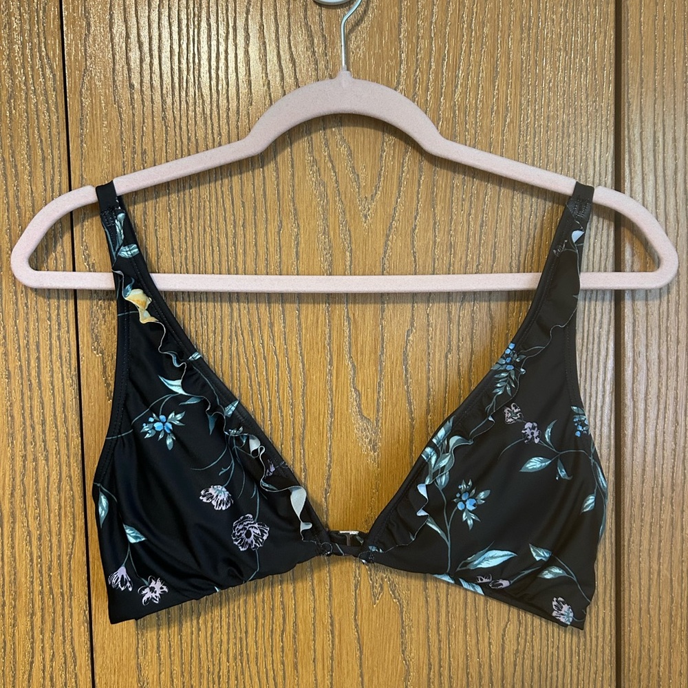 Floral bikini top